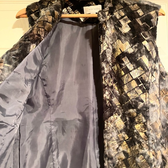 Erin London Metallic Patchwork Vest - Picture 3 of 3